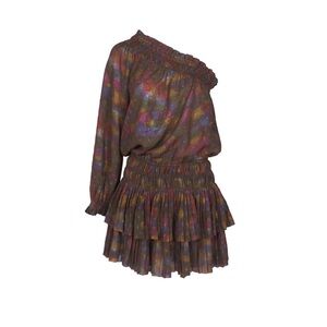 Rainbow foil dress by Current Air